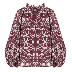 Donna Long Sleeve Pull-On Blouse