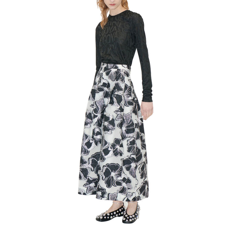 Voluminous Midi Skirt image number null
