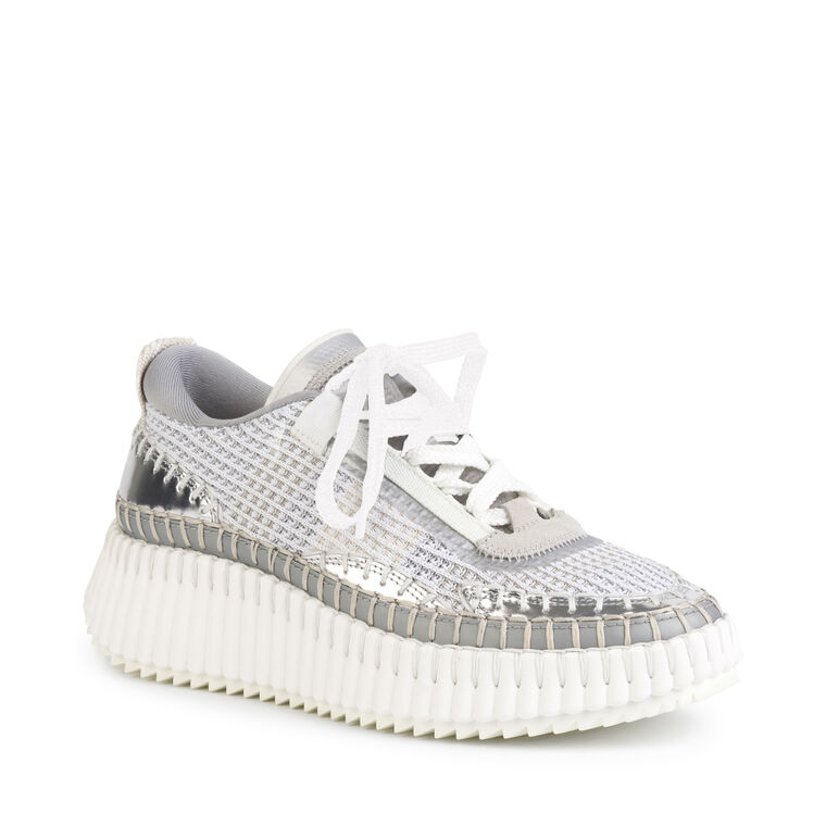 Nama Metallic Knit Mesh Sneaker image number null