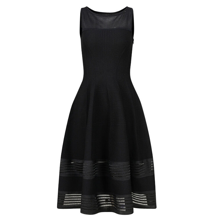 Zani Architectural Open-Stitch Dress image number null