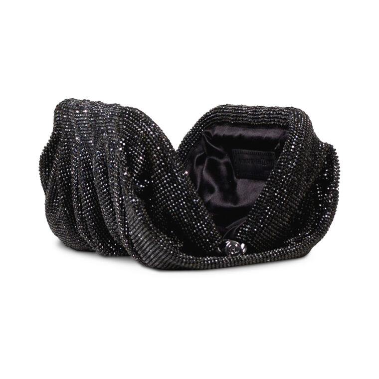 Venus La Grande Rhinestone Draped Clutch image number null