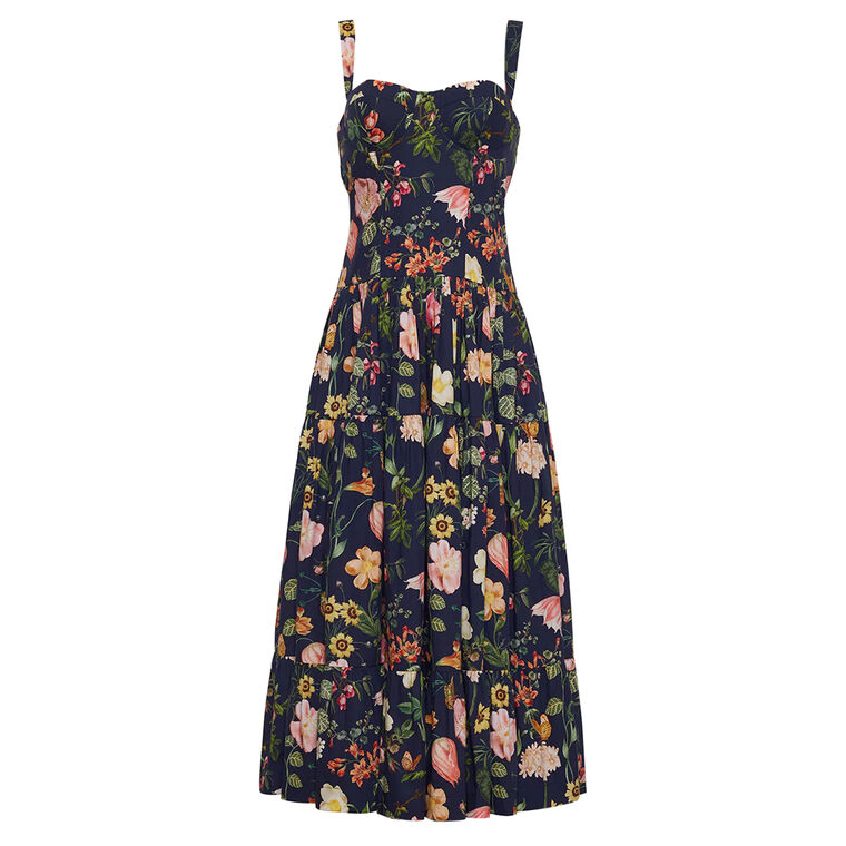 Cara Cara Santiago Sleeveless Tiered Midi Dress | Tootsies