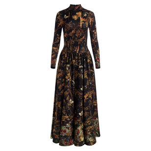 Chara Turtleneck Full Flare Maxi Dress