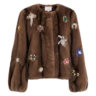 Benson Cropped Faux Mink Coat