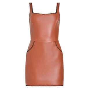 Ginger Vegan Leather Sleeveless Skort Romper