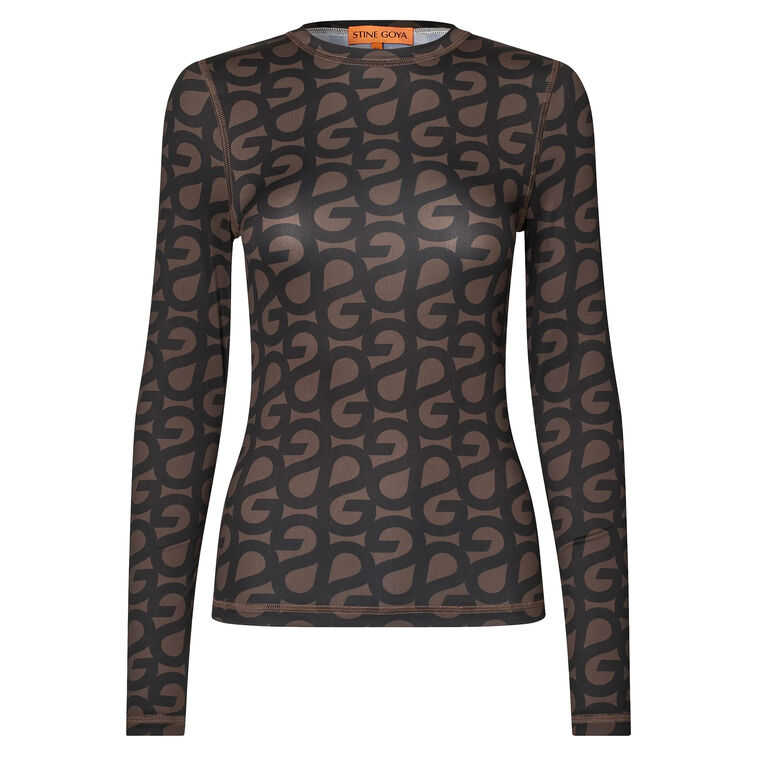 Elastic Long Sleeve Top image number null