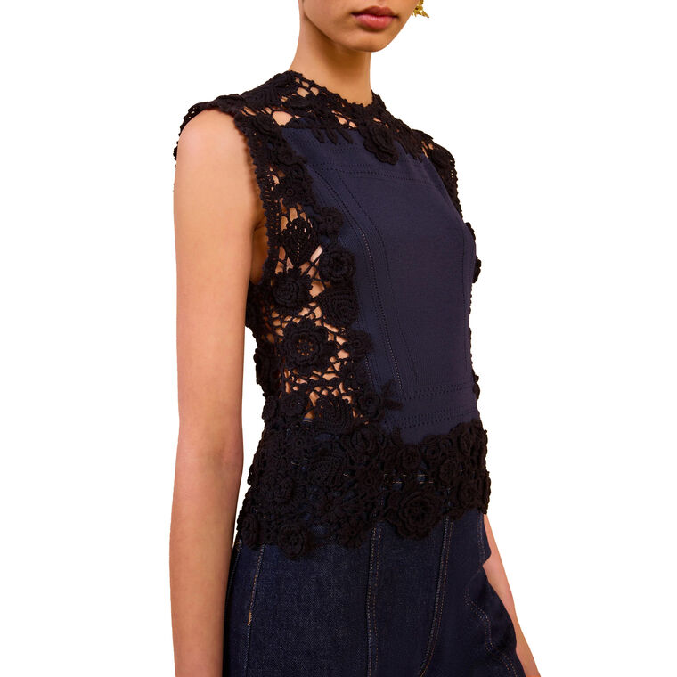 Gigi Sleeveless Knit Top image number null