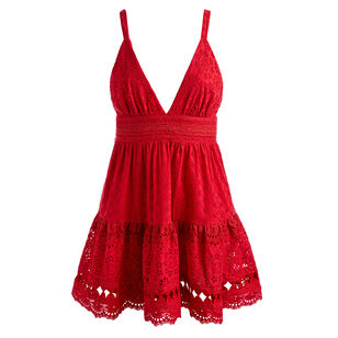 Lorene Embroidered Mini Dress