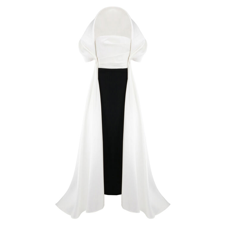 Vera Strapless Gown With Stole image number null