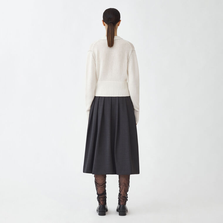Brushed Cashmere Cropped Cardigan image number null