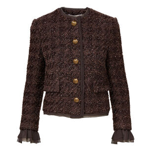 Audrina Metallic Tweed Lady Jacket