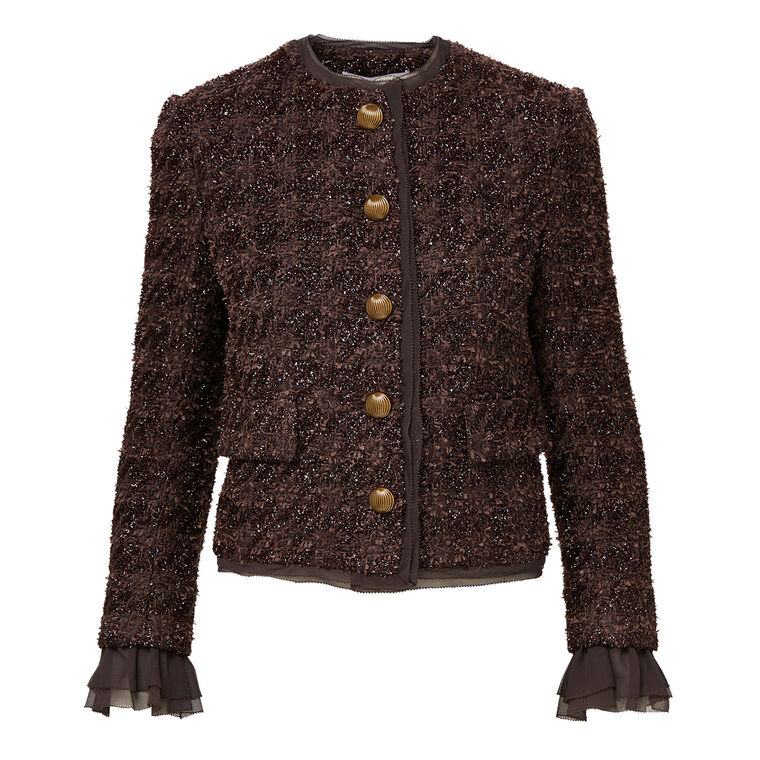 Audrina Metallic Tweed Lady Jacket image number null