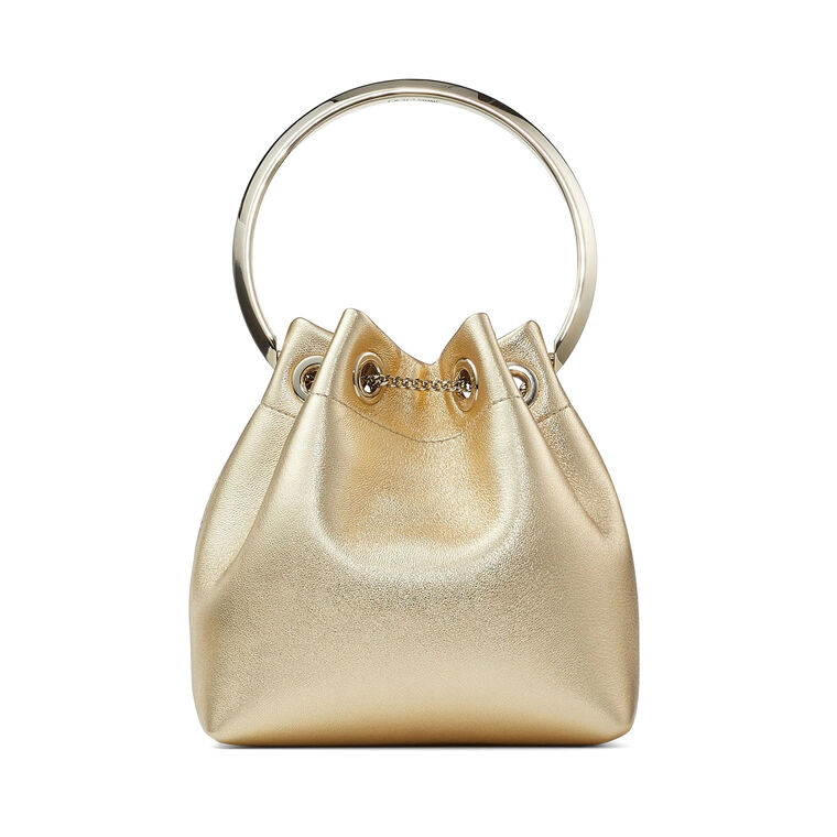 Bonbon Metallic Leather Bucket Bag image number null