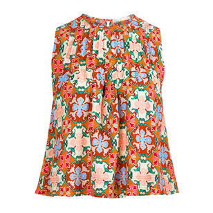 Letta Sleeveless Pintuck Top
