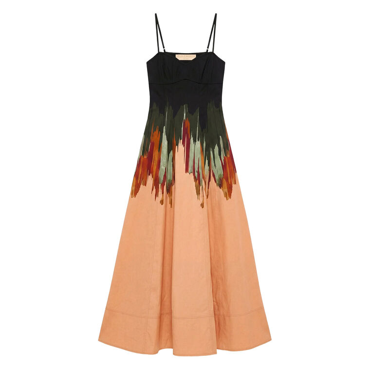 Fiora Sleeveless Cotton Midi Dress image number null