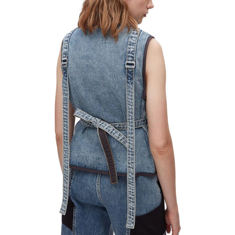 Lightweight Denim Field Vest image number null