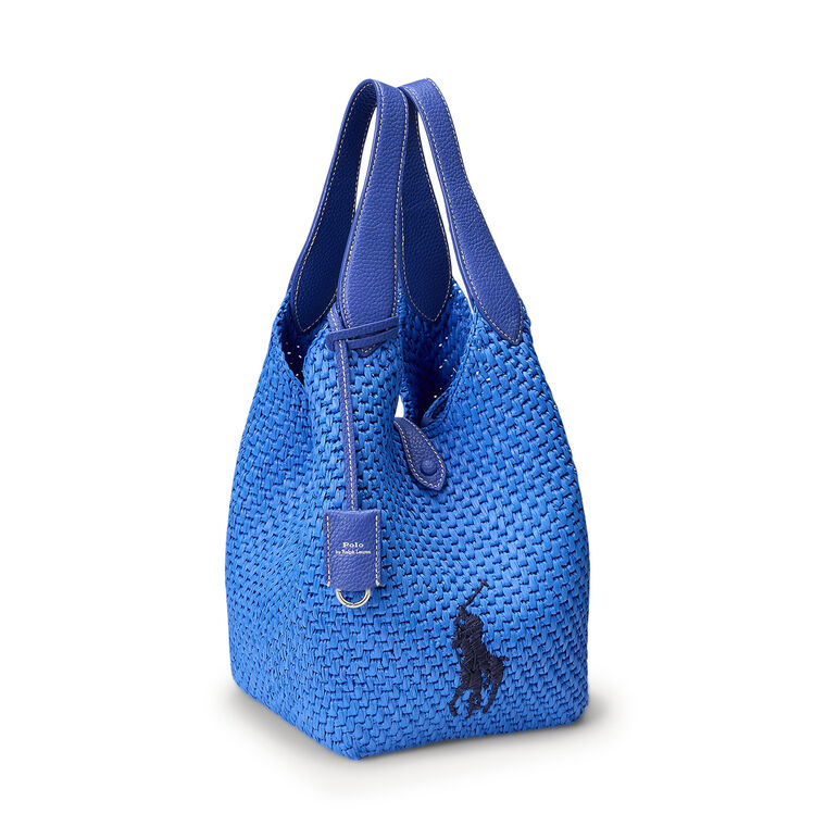 Polo Play Big Pony Faux-Raffia Tote image number null