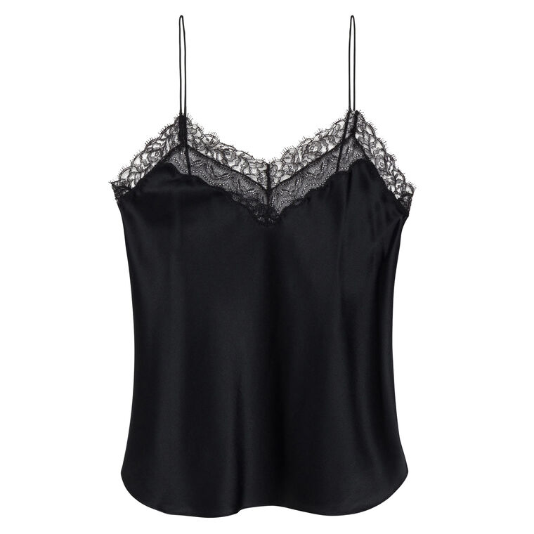 Erika Silk Lace-Trimmed Camisole image number null