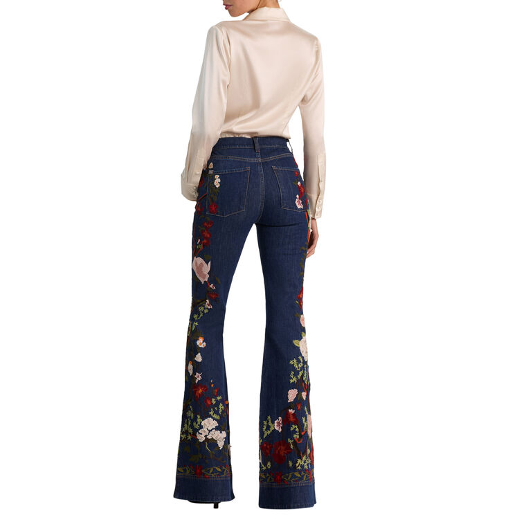 Beautiful High Rise Embellished Jean image number null