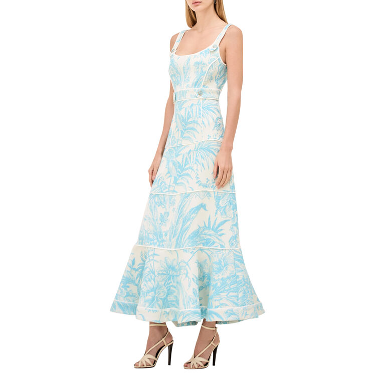 Kayleen Sleeveless Belted Midi Dress image number null