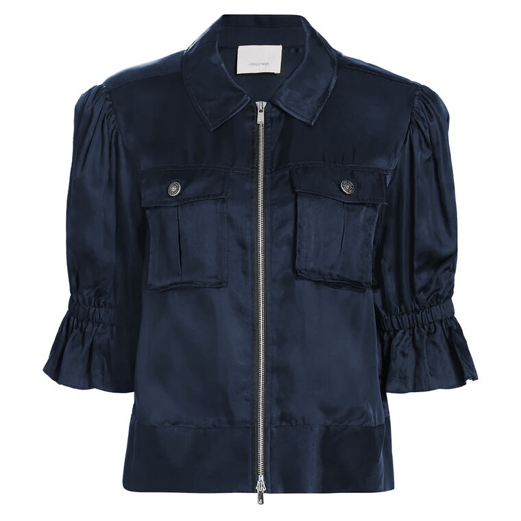 Holly Puff-Sleeve Utility Jacket image number null