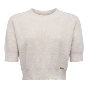 Guinevere Short Sleeve Cropped Crewneck Sweater