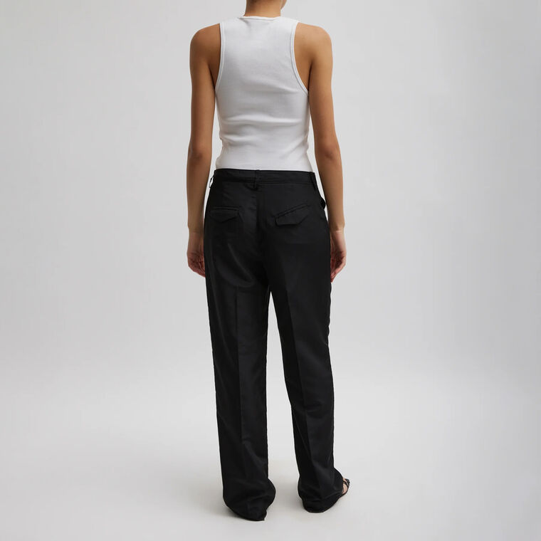 Silk Nylon Straight Leg Trouser image number null