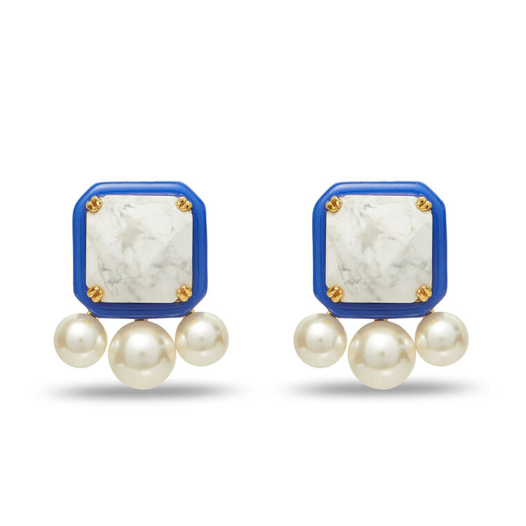 Paddle Button Earrings image number null