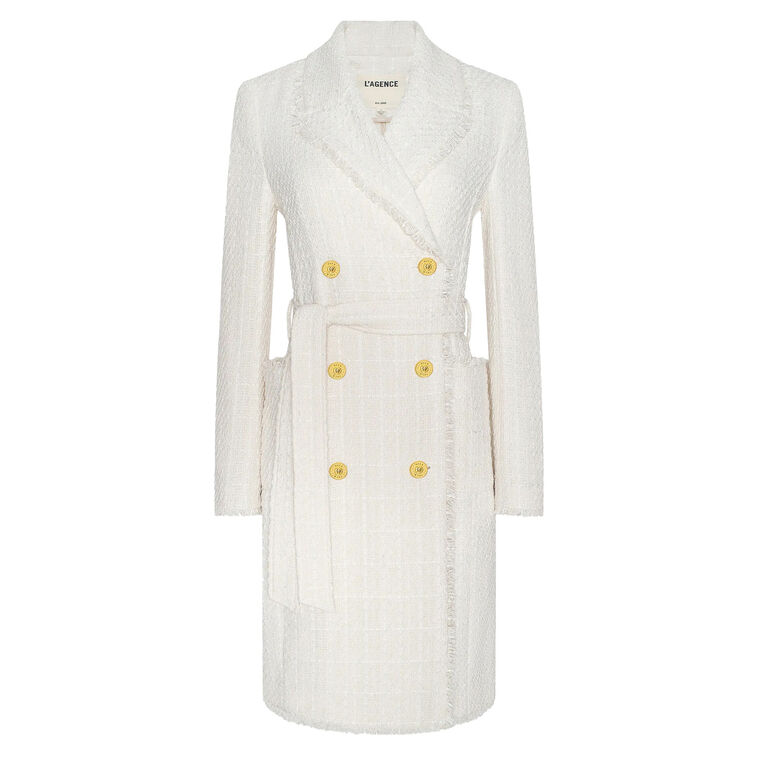 Cooper Unlined Tweed Trench Coat image number null