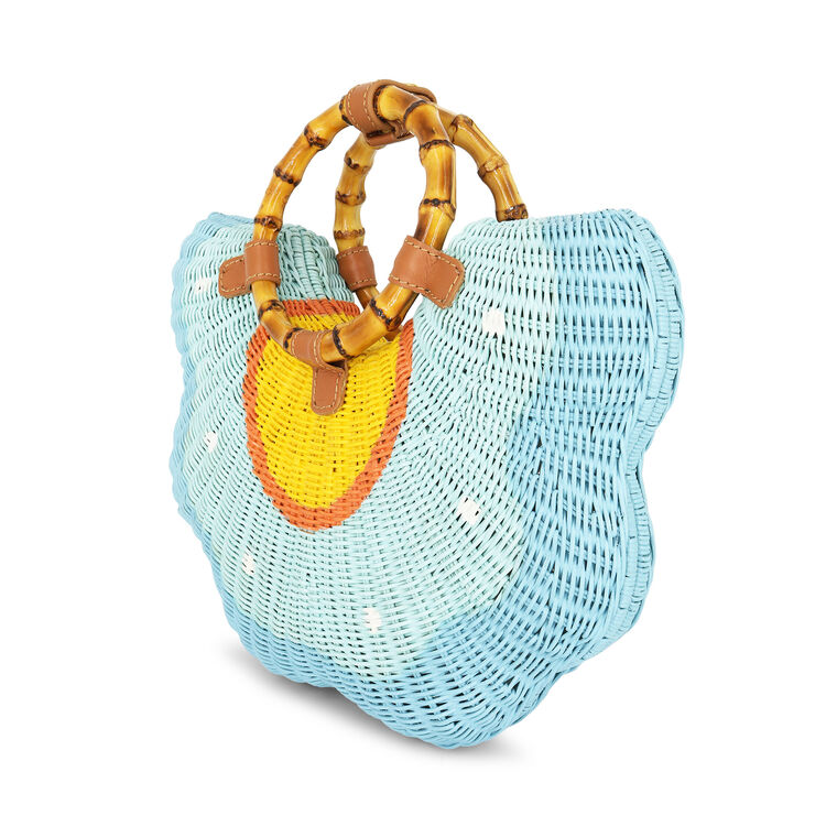 Lorena Flower Wicker Handbag image number null