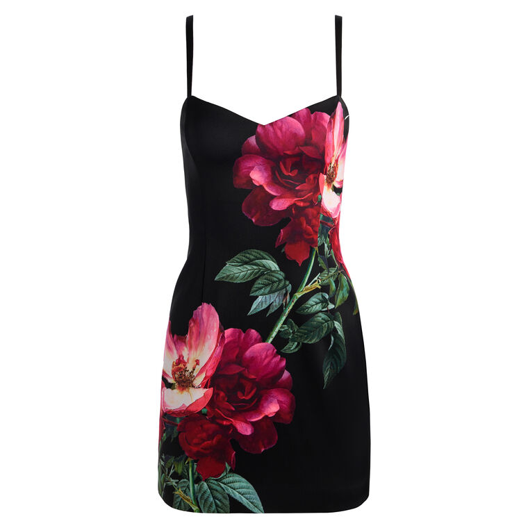 Nina Sweetheart Neckline Spaghetti Strap Mini Dress image number null