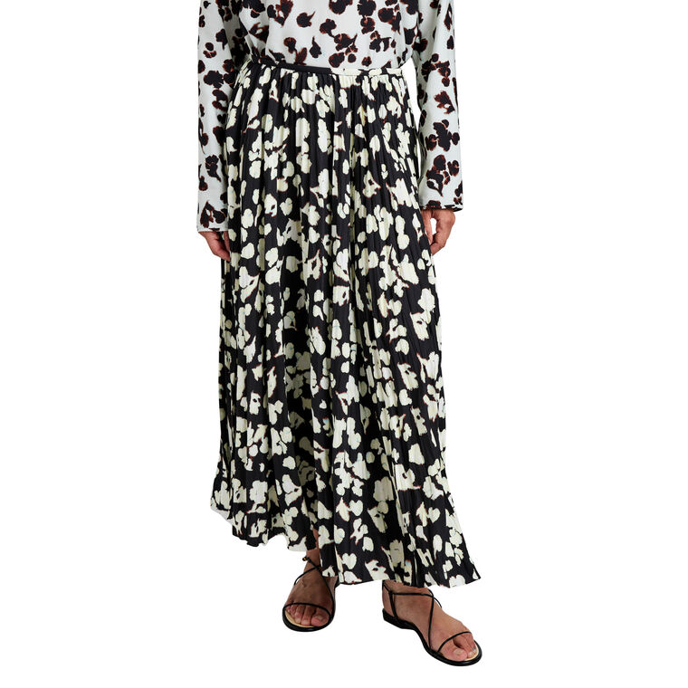Runa Midi Skirt In Printed Soft Twill image number null