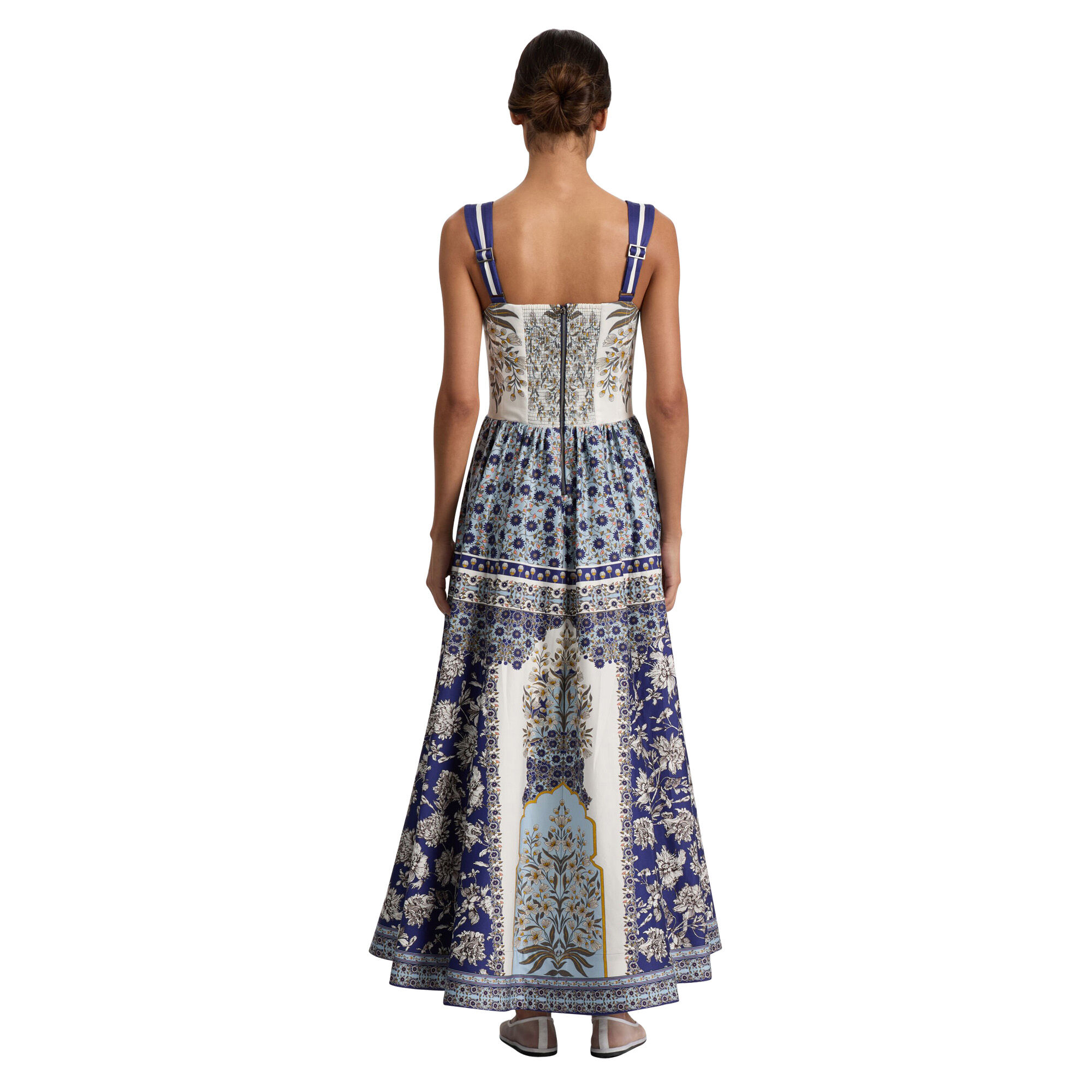 Alice +Olivia Anayaフローラルフェミニンミッドワンピース Alice +Olivia Anayaフローラルフェミニンミッドワンピース