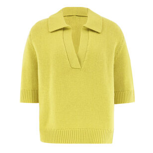 Short Sleeve Henley Sweater