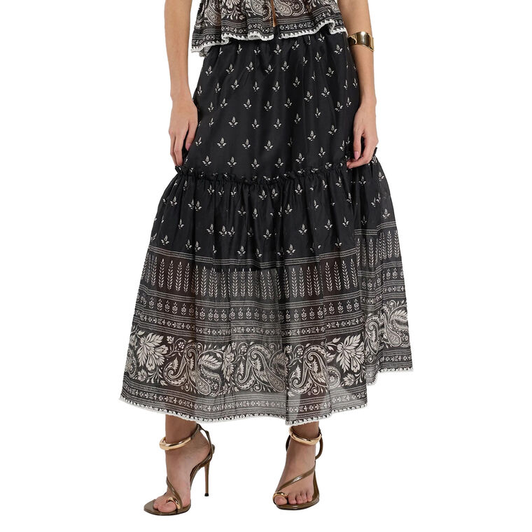 Barbara Wildflower Maxi Skirt image number null