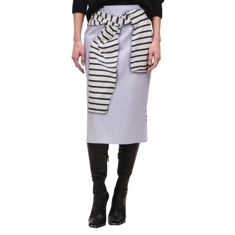 The Townes Sweater-Tie Pencil Skirt image number null