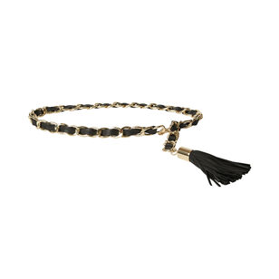 Gwen Leather And Chain Belt
