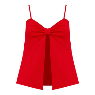 Lennon Sleeveless Open-Front Knit Top