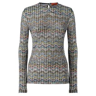 Crewneck Long Sleeve Knit Top