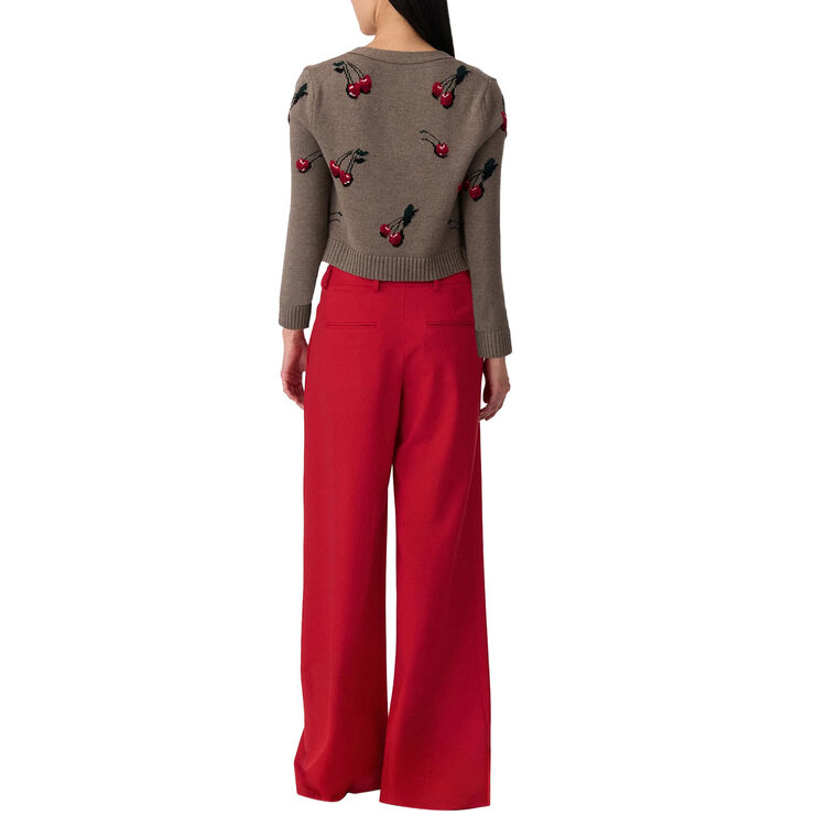 Triple Waistband Wide-Leg Pant image number null