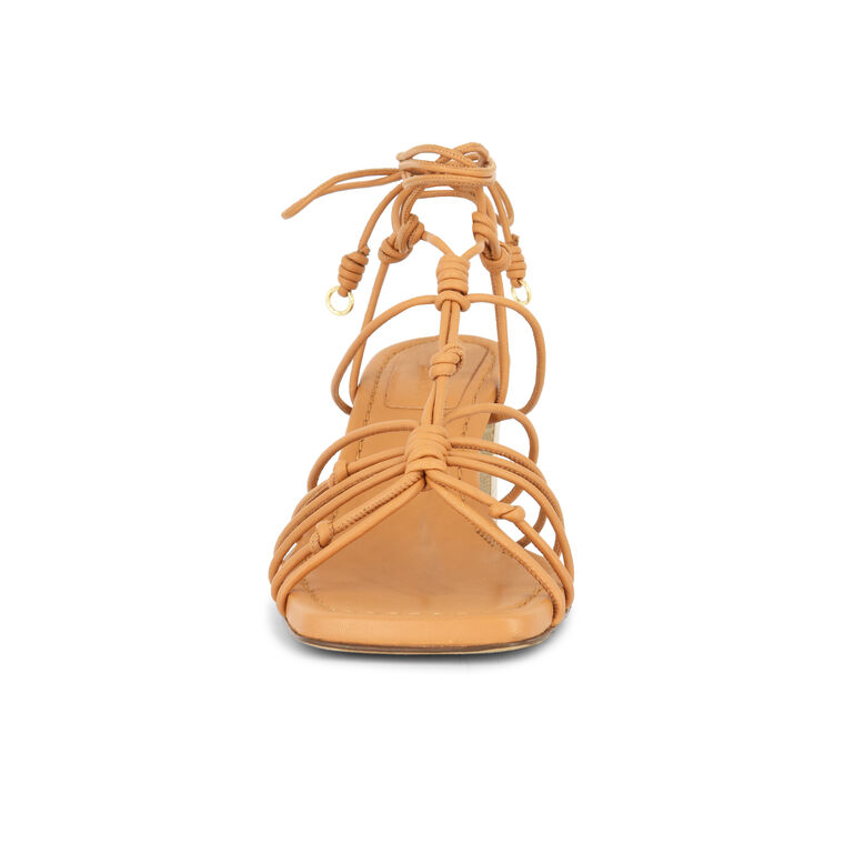 Mira Knotted Mid Heel Sandal image number null