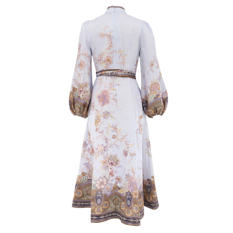 Luna Long Sleeve Button Midi Dress image number null