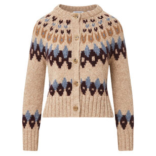 Christina Long Sleeve Fair Isle Cardigan