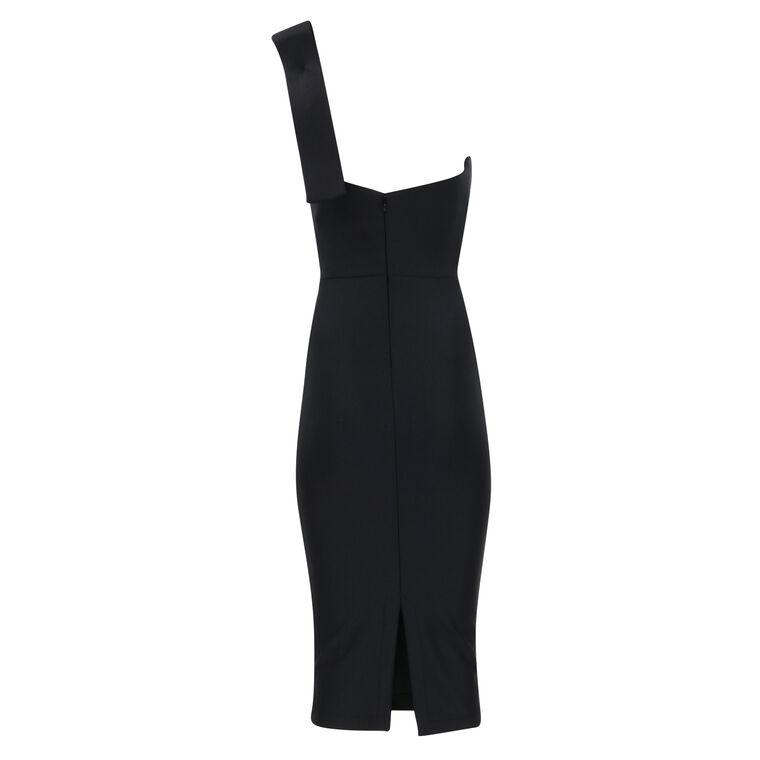 One-Shoulder Jersey Cocktail Dress image number null