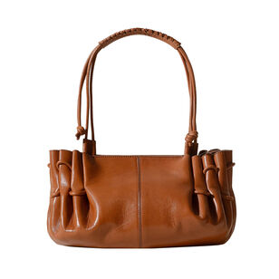 Arta Pleated Leather Shoulder Bag