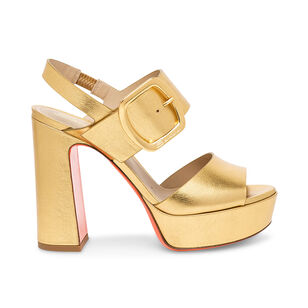 Bruxel Metallic Buckle Platform Sandal