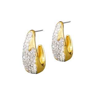 Solanales Crystal Hoop Earrings