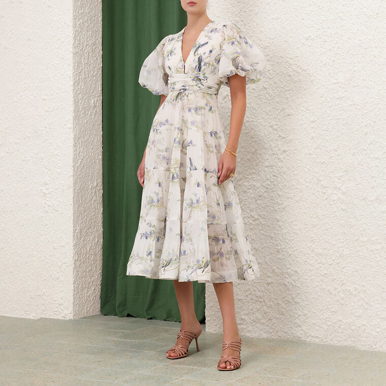 Pleated Midi Dress image number null