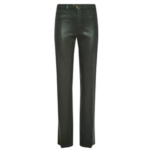 Scottie Coated High Rise Wide Leg Jean