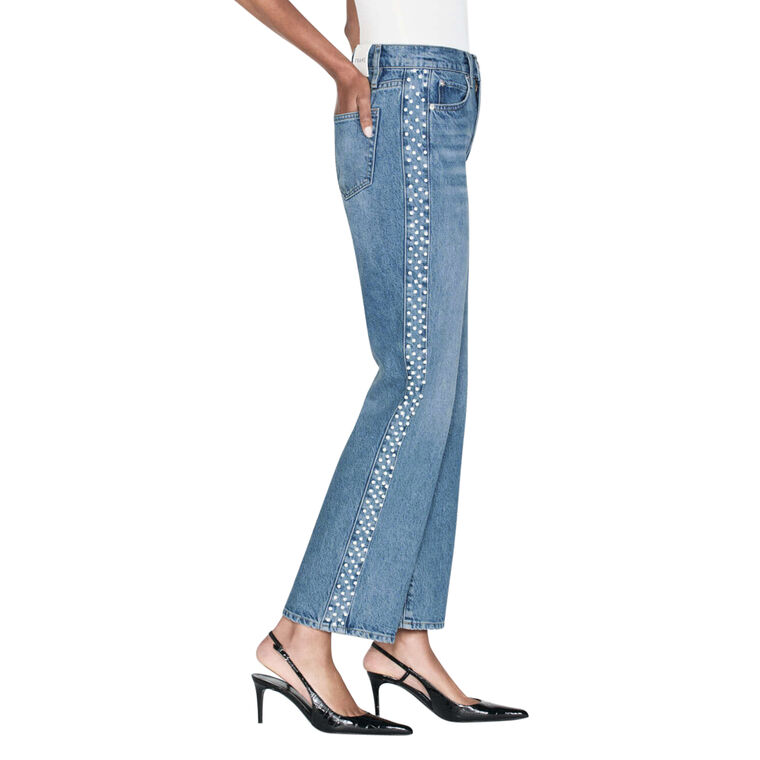 Ateliar Le Jane Crop Jean With Pearls image number null